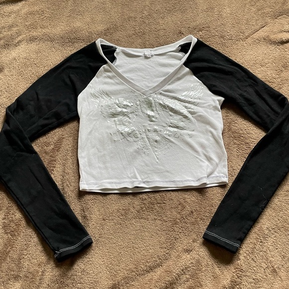 Garage long sleeve crop top - Picture 1 of 3
